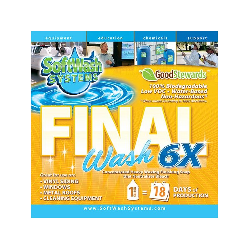 Final Wash 6X Concentrate 5 Gallon